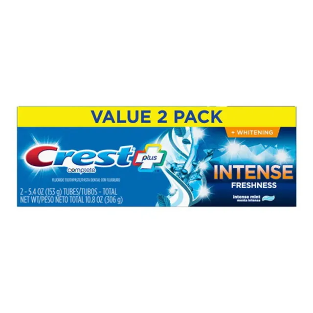 Crest Complete Whitening Dentifricio Menta 2x153g Sbiancante