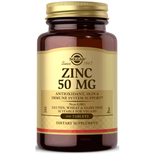 Solgar Personal Care Zinc 50 integratore 100 compresse immunità