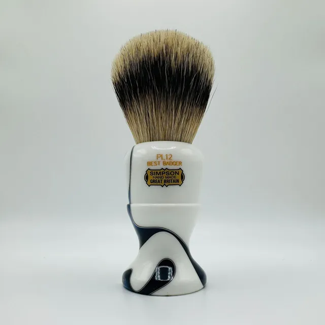 Simpson Polo 12 Best Badger pennello barba Sapphire Candy