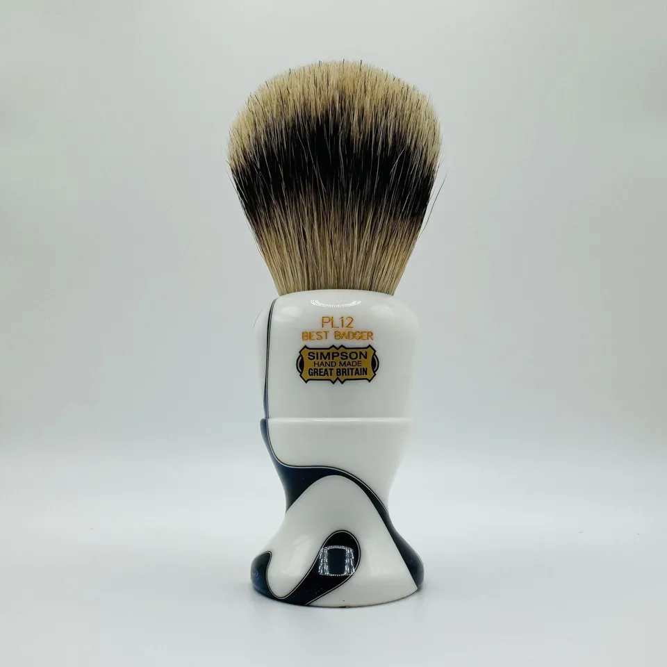 Simpson Polo 12 Best Badger pennello barba Sapphire Candy