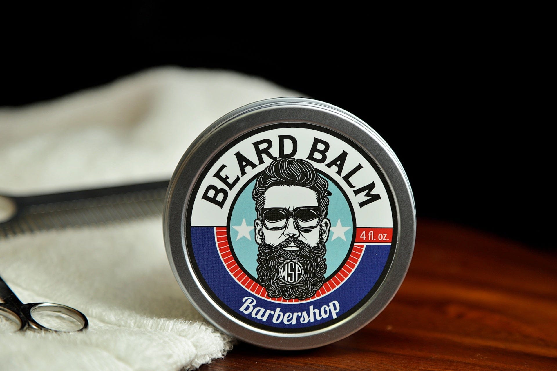Wet Shaving Products Barbershop balsamo da barba tin 1 oz tenuta