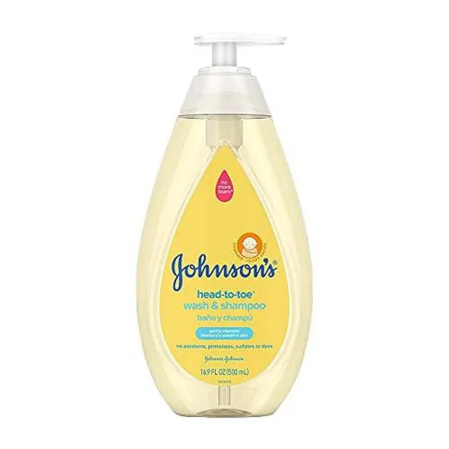 Johnson's Head-to-Toe Bagnoschiuma Shampoo Neonato 500 ml Delicato