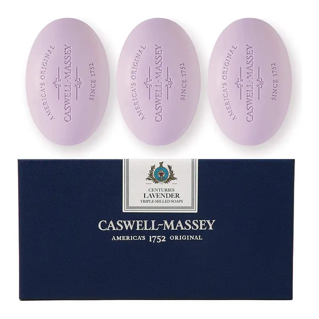 Caswell-Massey Centuries Sapone da Bagno Lavanda Verbena Cetriolo 3x164g