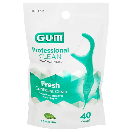 GUM Professional Clean flosser menta filo interdentale