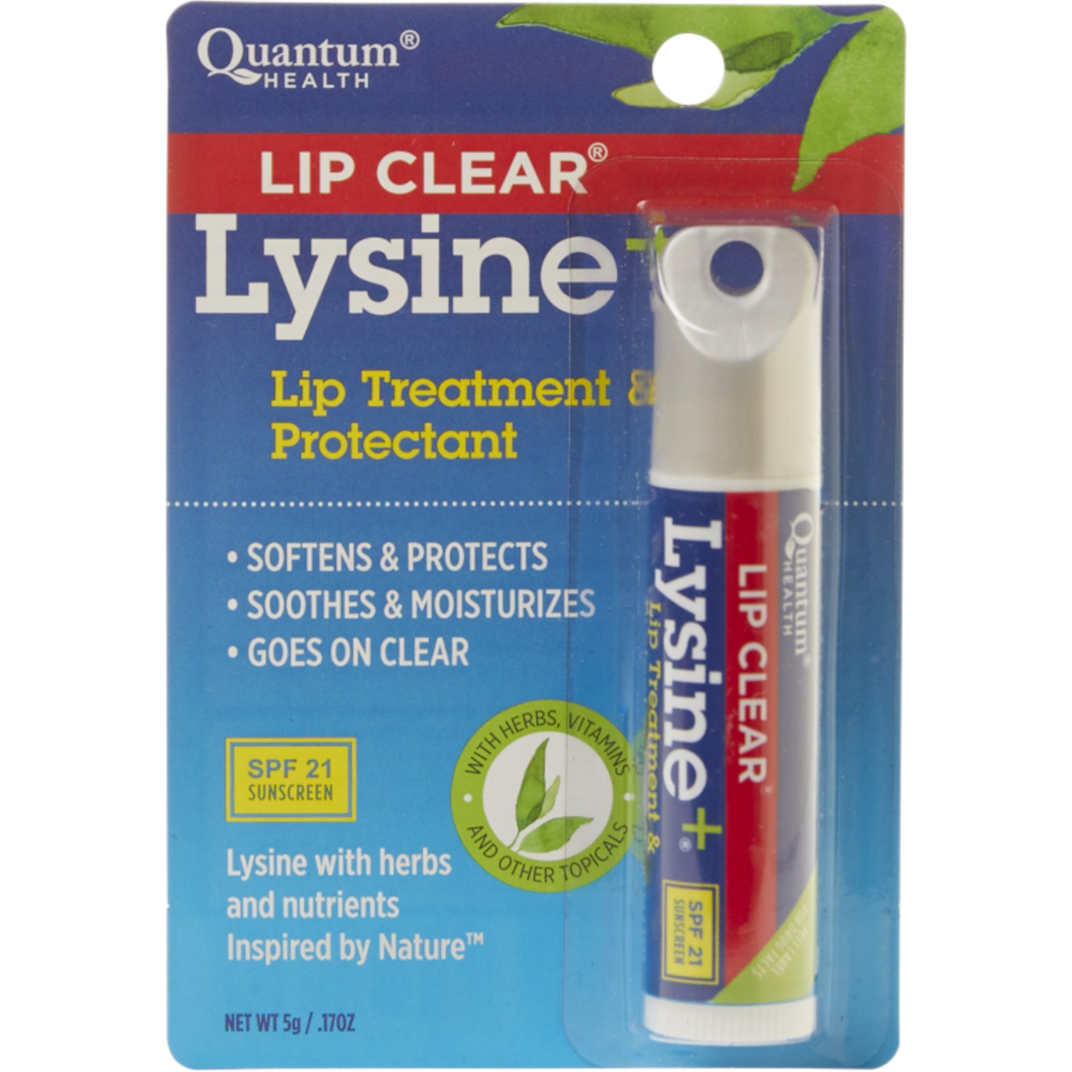 Lip Clear Lysine stick labbra SPF21 trattamento 0.17 oz