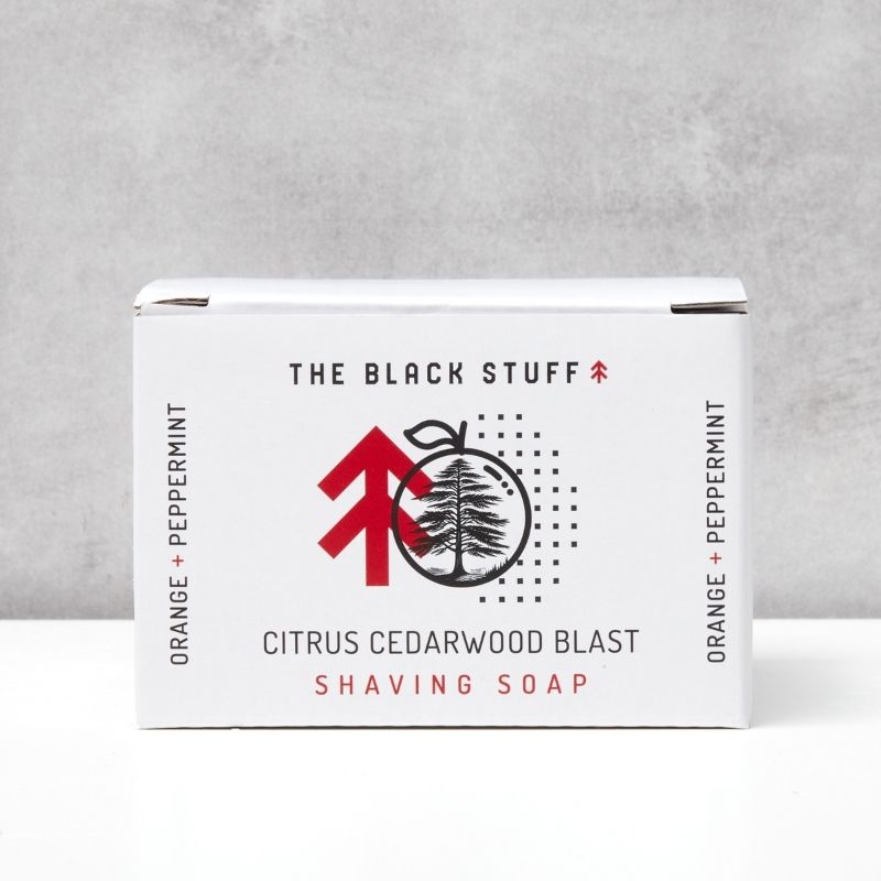 The Black Stuff Citrus Cedarwood Sapone da Barba 155 g Agrumi Cedro