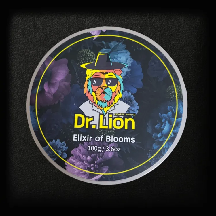 Dr. Lion Elixir of Blooms set rasatura sapone + dopobarba analcolico