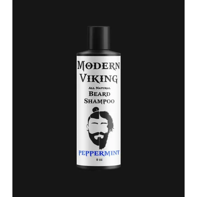 Modern Viking Peppermint shampoo barba 8 oz menta