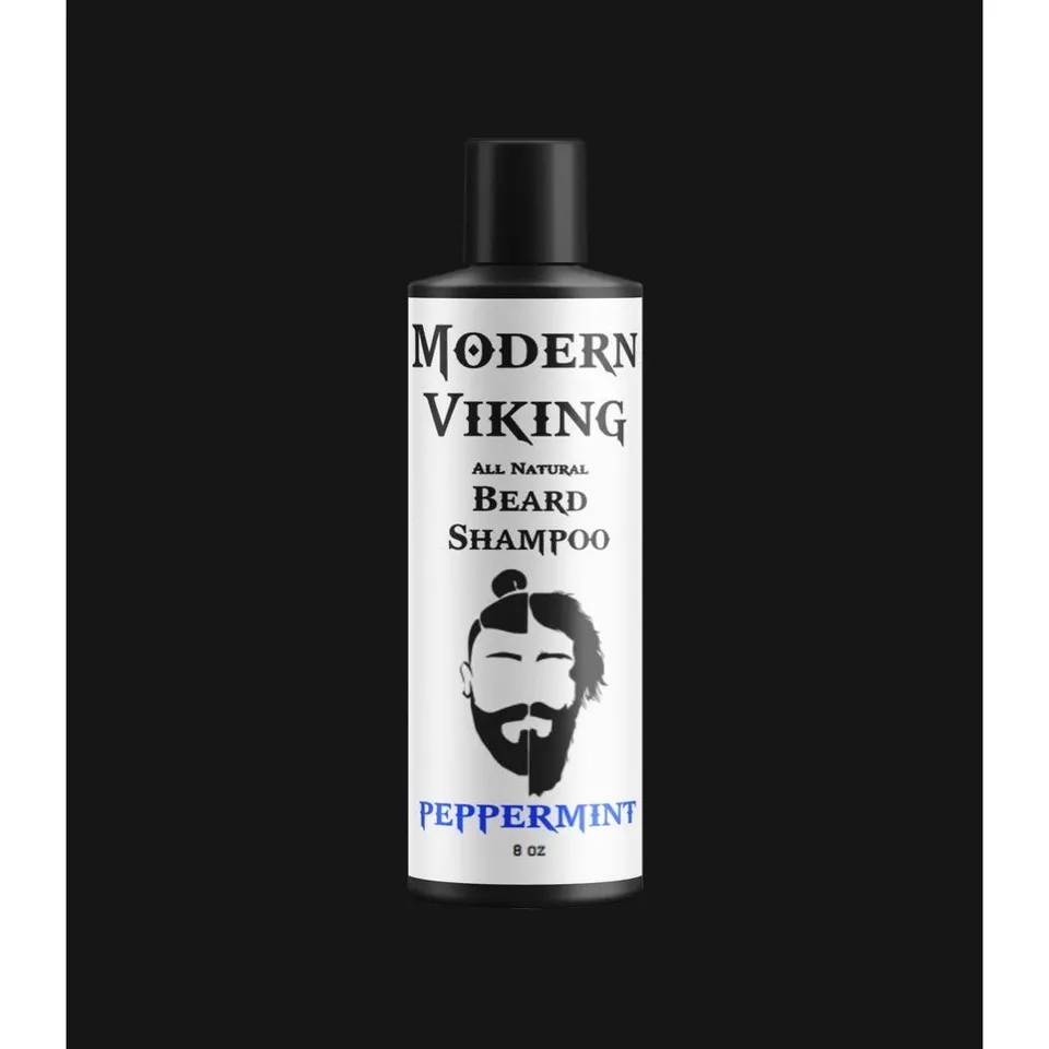 Modern Viking Peppermint shampoo barba 8 oz menta