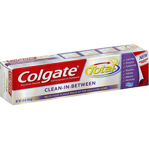 Colgate Total Clean-In-Between dentifricio gel al fluoro