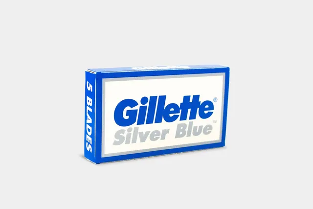 Gillette Silver Blue lamette barba double edge 5 pezzi