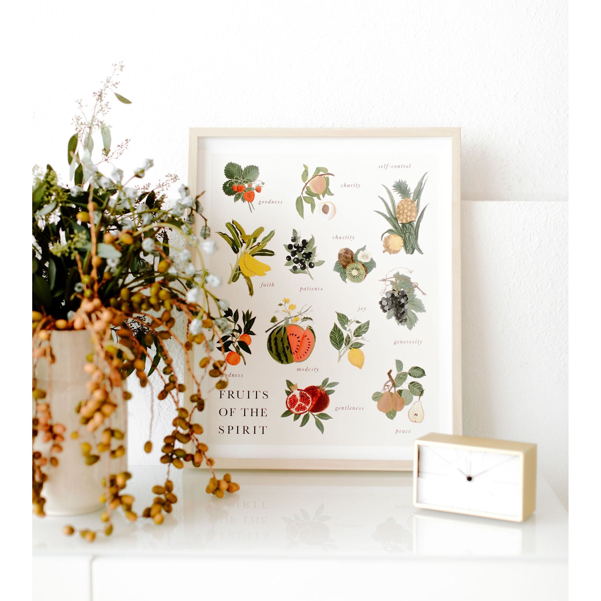 Fruits of the Spirit Home stampa 40x50 cm poster botanico cucina