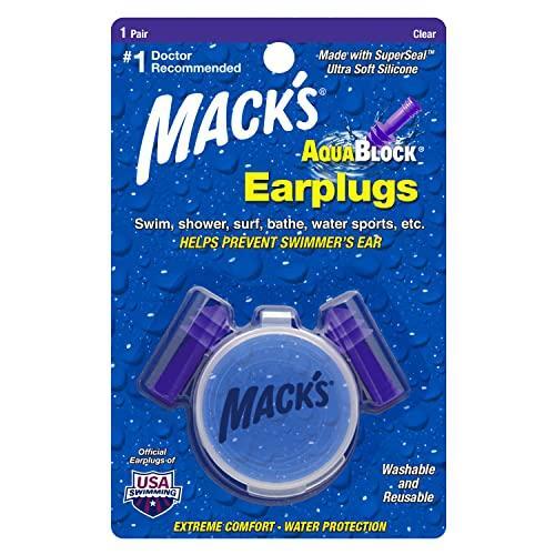 Mack's AquaBlock tappi orecchie nuoto silicone