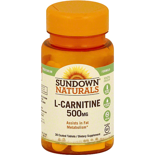 Sundown Naturals L-Carnitina 500 mg Compresse Vegetariane