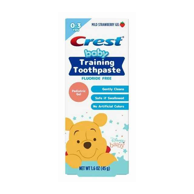 Crest Training dentifricio bambini fragola 45 g senza fluoro