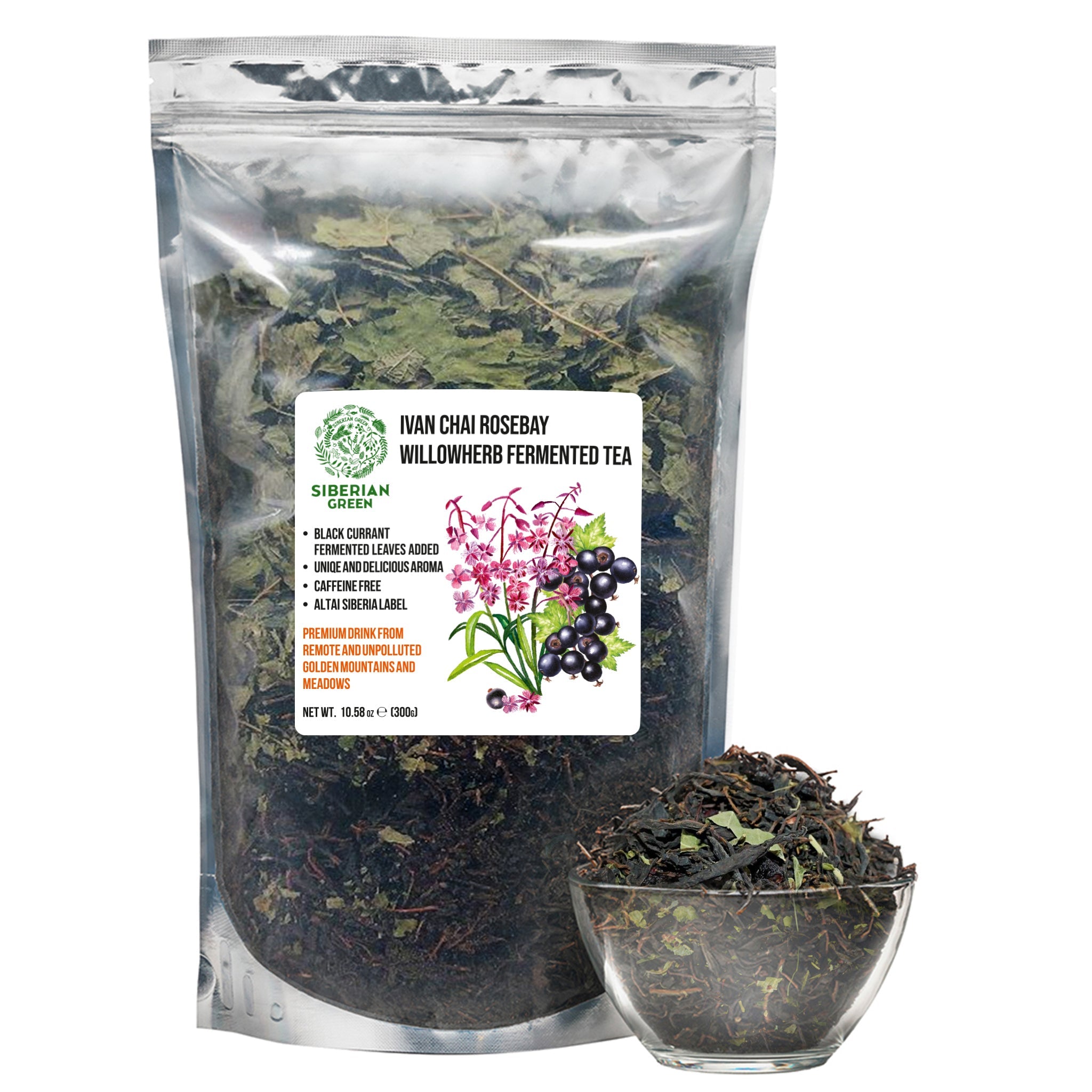 Siberian Green Ivan Tea tisana ribes nero 300 g