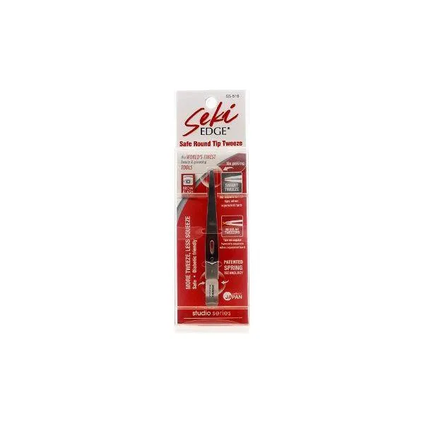 Seki Edge SS-516 pinzetta punta tonda acciaio