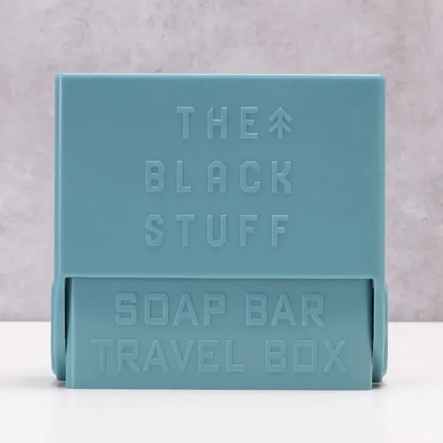 The Black Stuff Soap Locker Box Porta Sapone Viaggio Blu Ventose