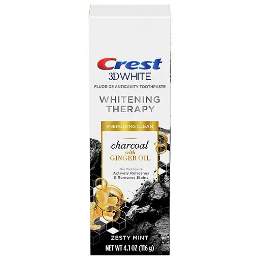 Crest 3D White Dentifricio Carbone Zenzero Menta 4.1 oz