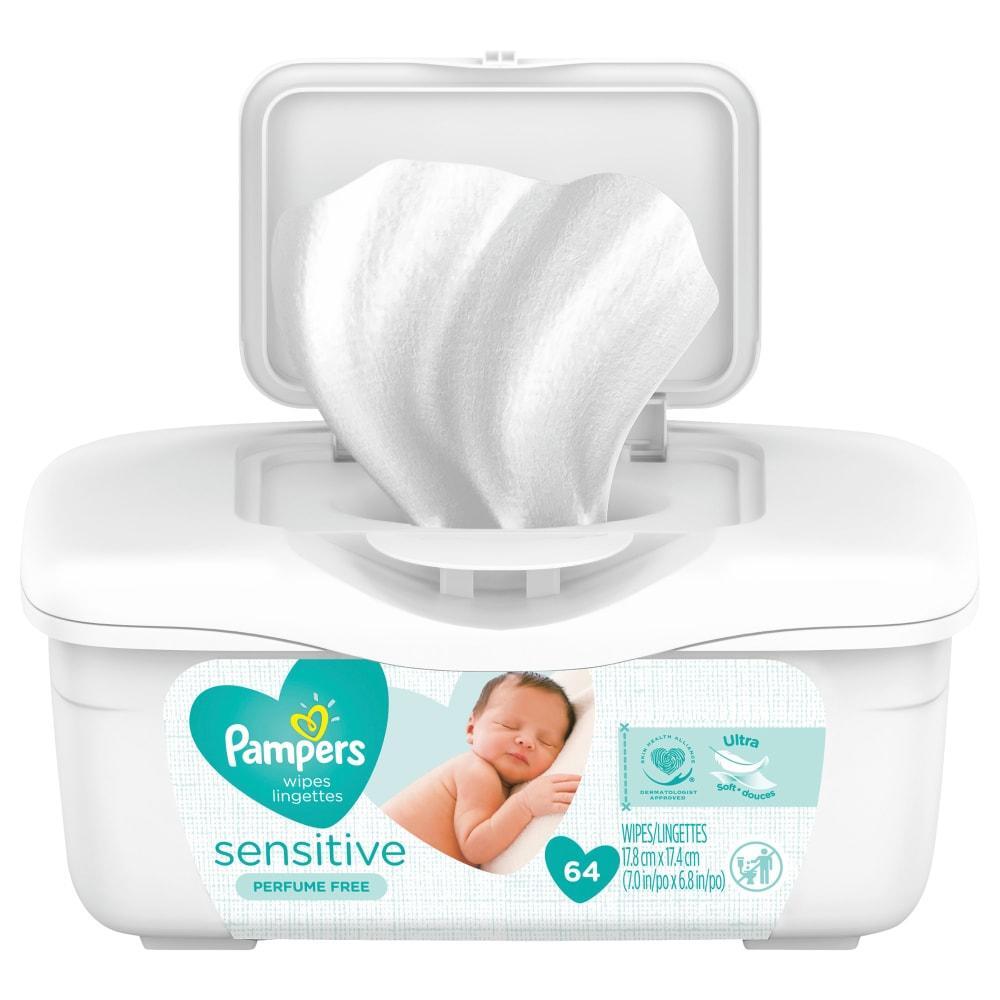 Pampers Sensitive salviette neonato senza profumo vaschetta