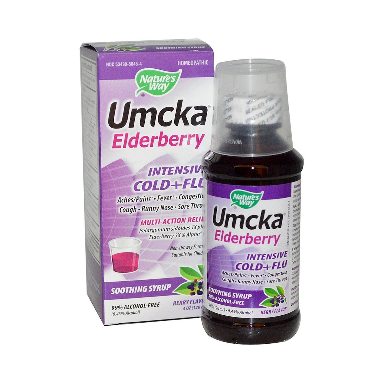 Nature's Way Umcka Sciroppo Raffreddore Frutti di Bosco 120 ml