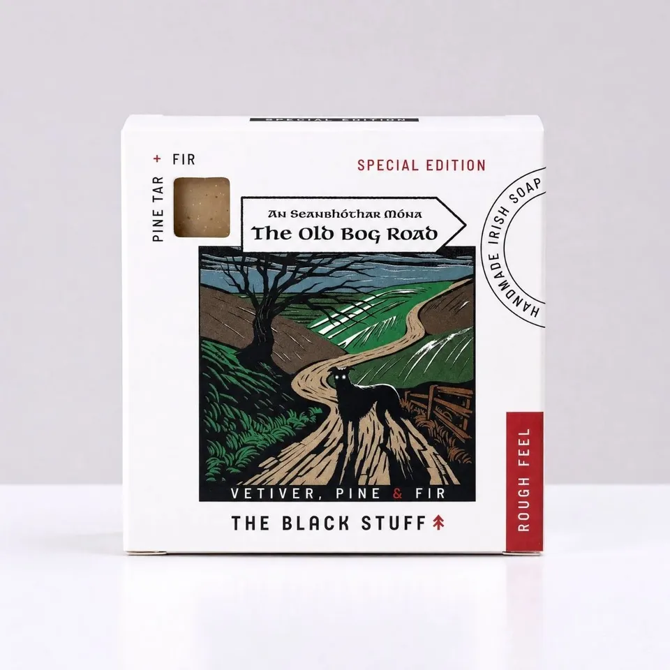 The Black Stuff Old Bog Road saponetta uomo legnosa edizione limitata