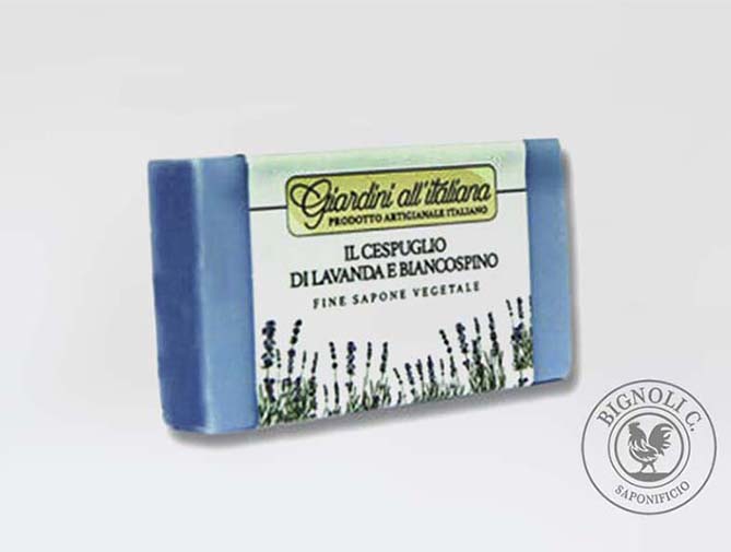 Bignoli Giardini Saponetta Lavanda e Biancospino Vitamina E