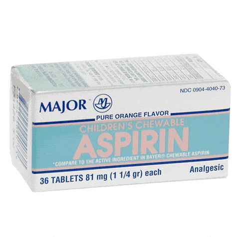 Major Aspirina Masticabile 81 mg 36 Compresse Gusto Arancia