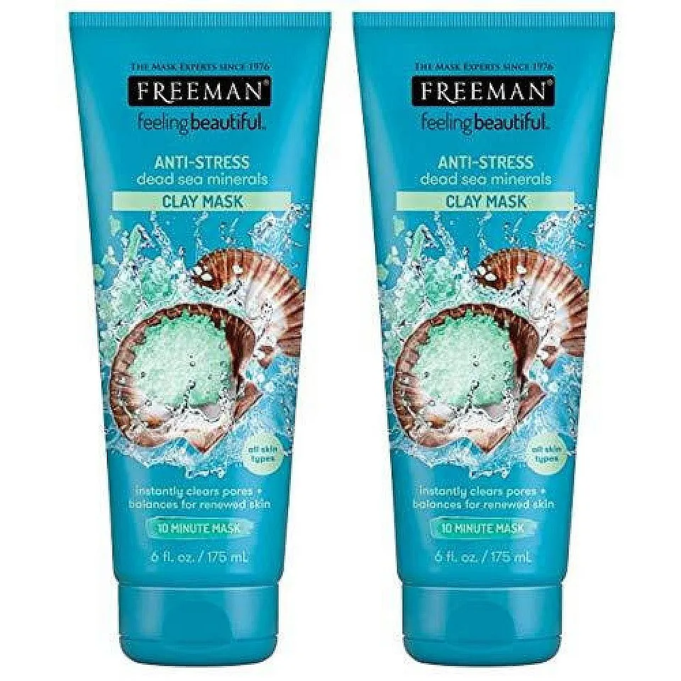 Freeman Dead Sea Minerals maschera viso argilla antistress
