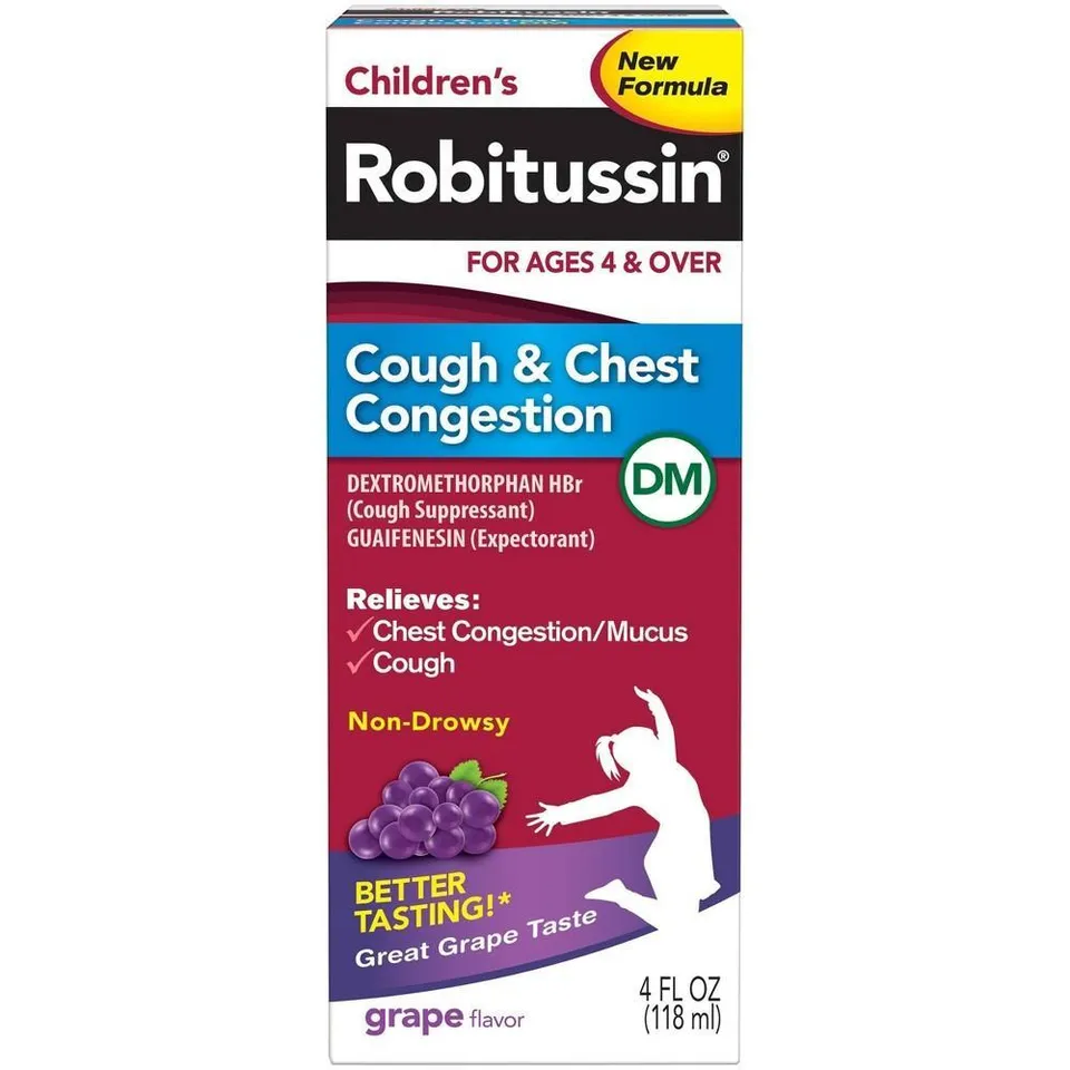 Robitussin DM sciroppo tosse bambini uva 118 ml dai 4 anni