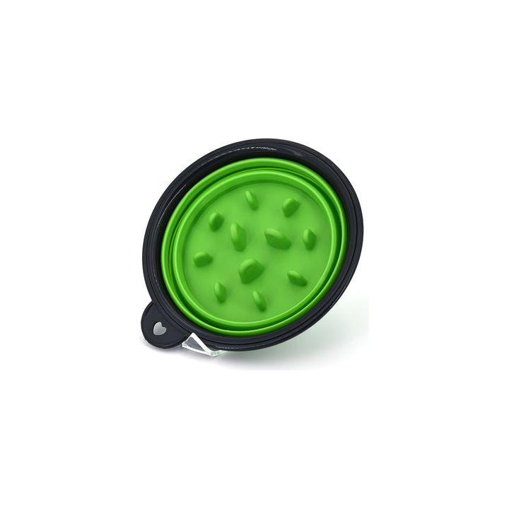 Stirling Soap Co. ciotola barba silicone nero pieghevole da viaggio