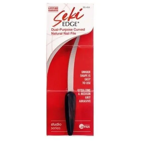 Seki Edge SS-404 lima unghie curva acciaio doppia grana