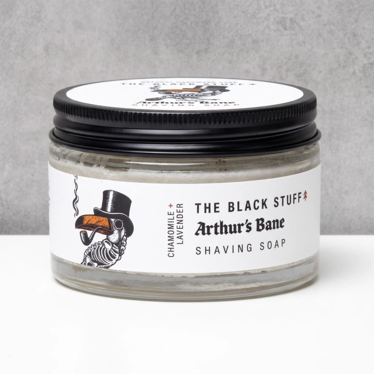 The Black Stuff Arthur's Bane sapone da barba 155 g in vetro