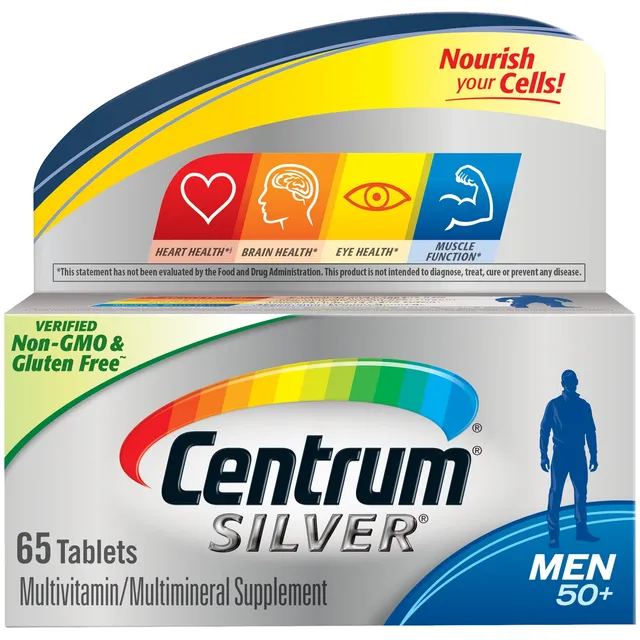 Centrum Silver 50+ Men multivitaminico compresse cuore e occhi