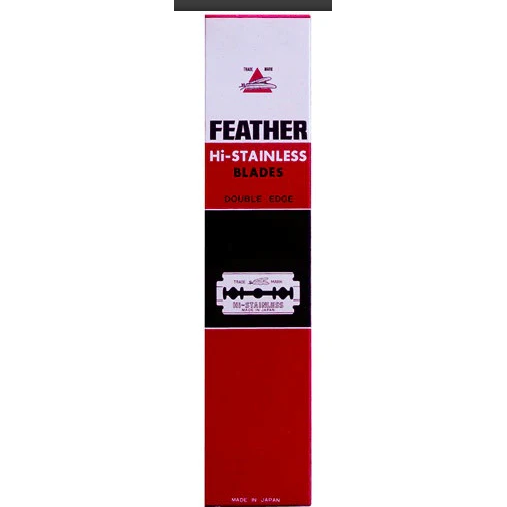 Feather Hi-Stainless Lamette Barba Doppio Filo 100pz Affilate