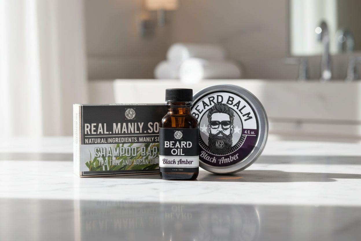 Wet Shaving Full Beard Kit Barba Full Barbershop 3 Pezzi