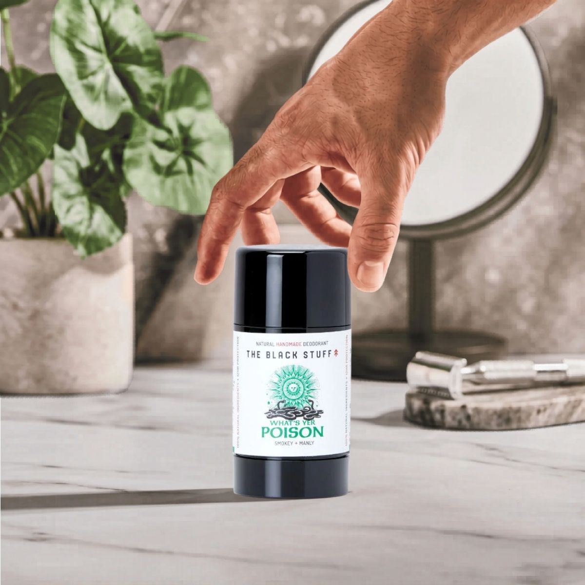The Black Stuff What's Yer Poison Deodorante Uomo Vetiver Menta Edizione