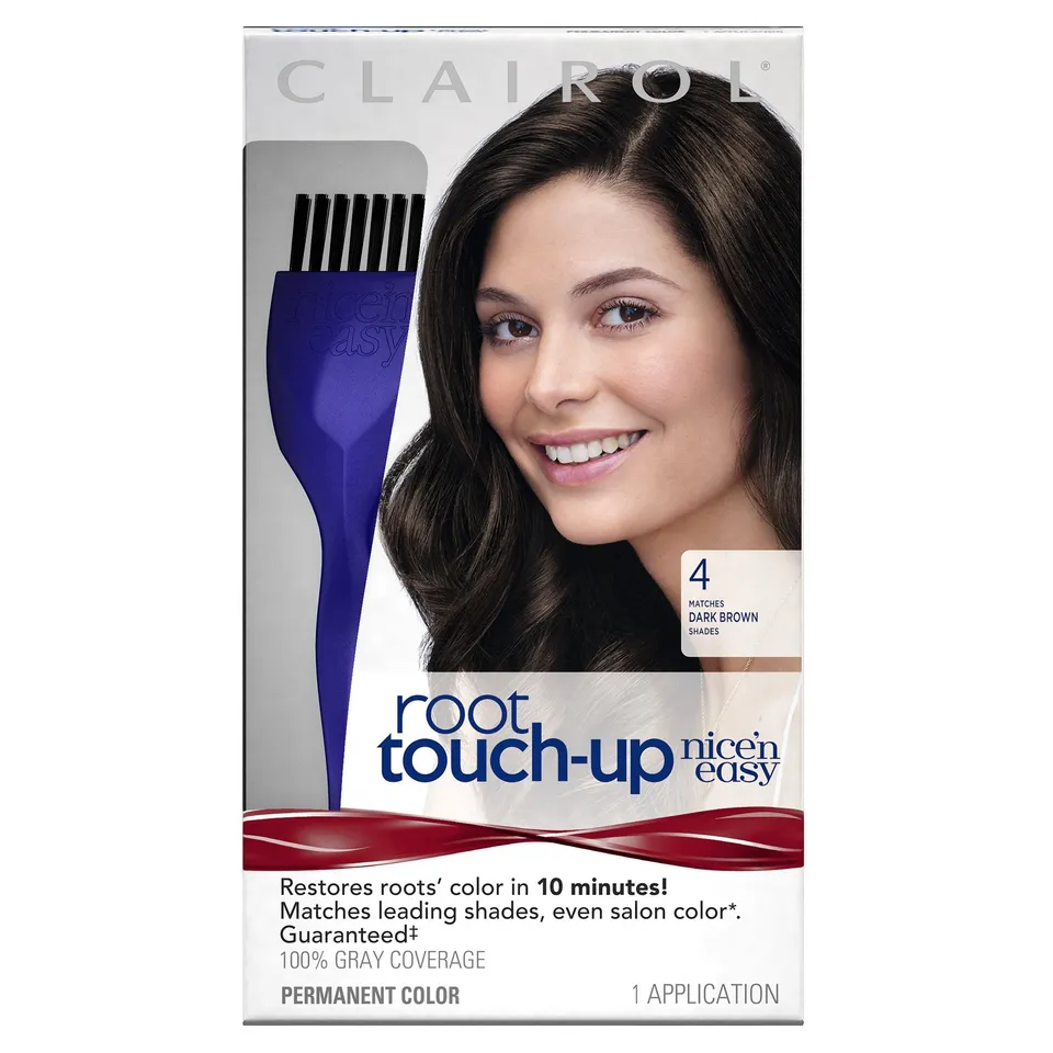 Clairol Nice'n Easy Root Touch-Up Tinta 4 Castano Scuro Ricrescita
