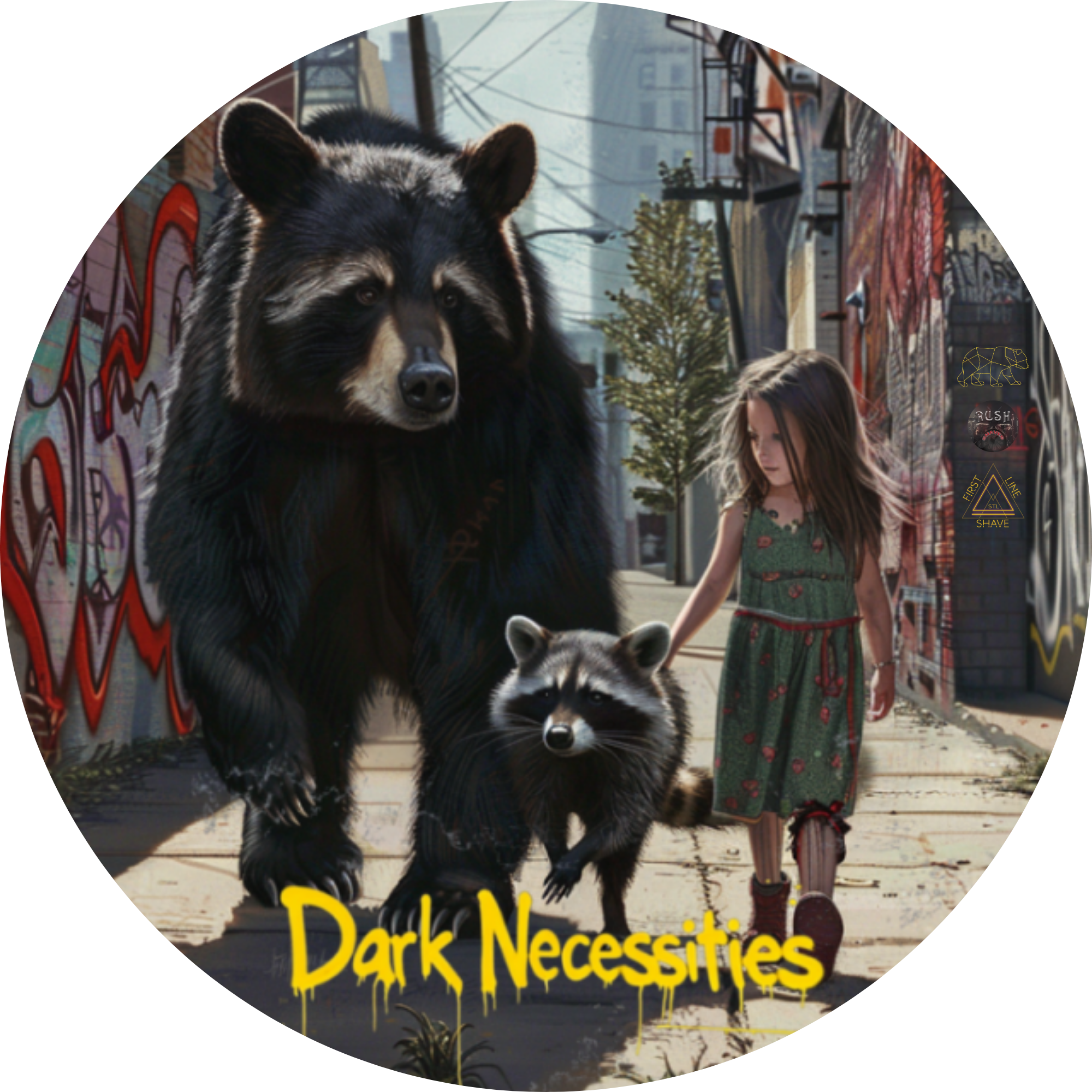 First Line Shave Dark Necessities set barba vetiver rum