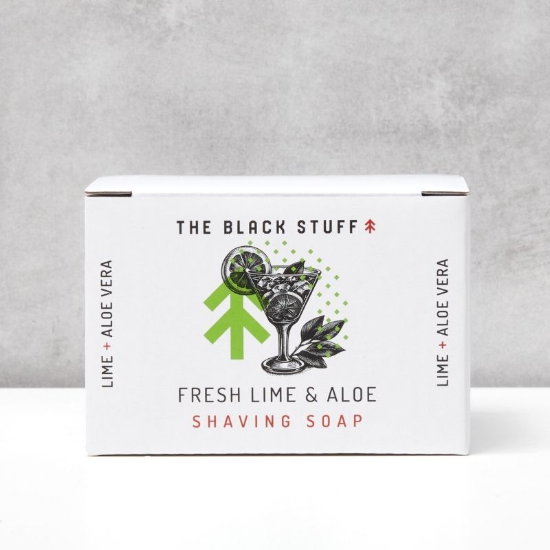 The Black Stuff Fresh Lime sapone da barba 155g schiuma densa