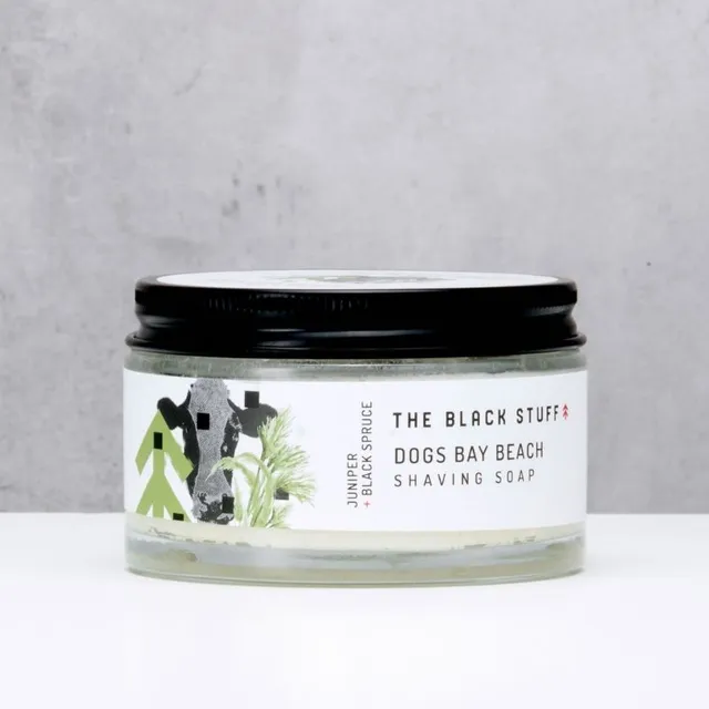 The Black Stuff Dog's Bay Beach sapone da barba 155 g in vetro