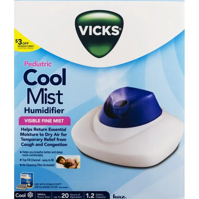 Vicks Cool Mist umidificatore vapore freddo pediatrico piccolo
