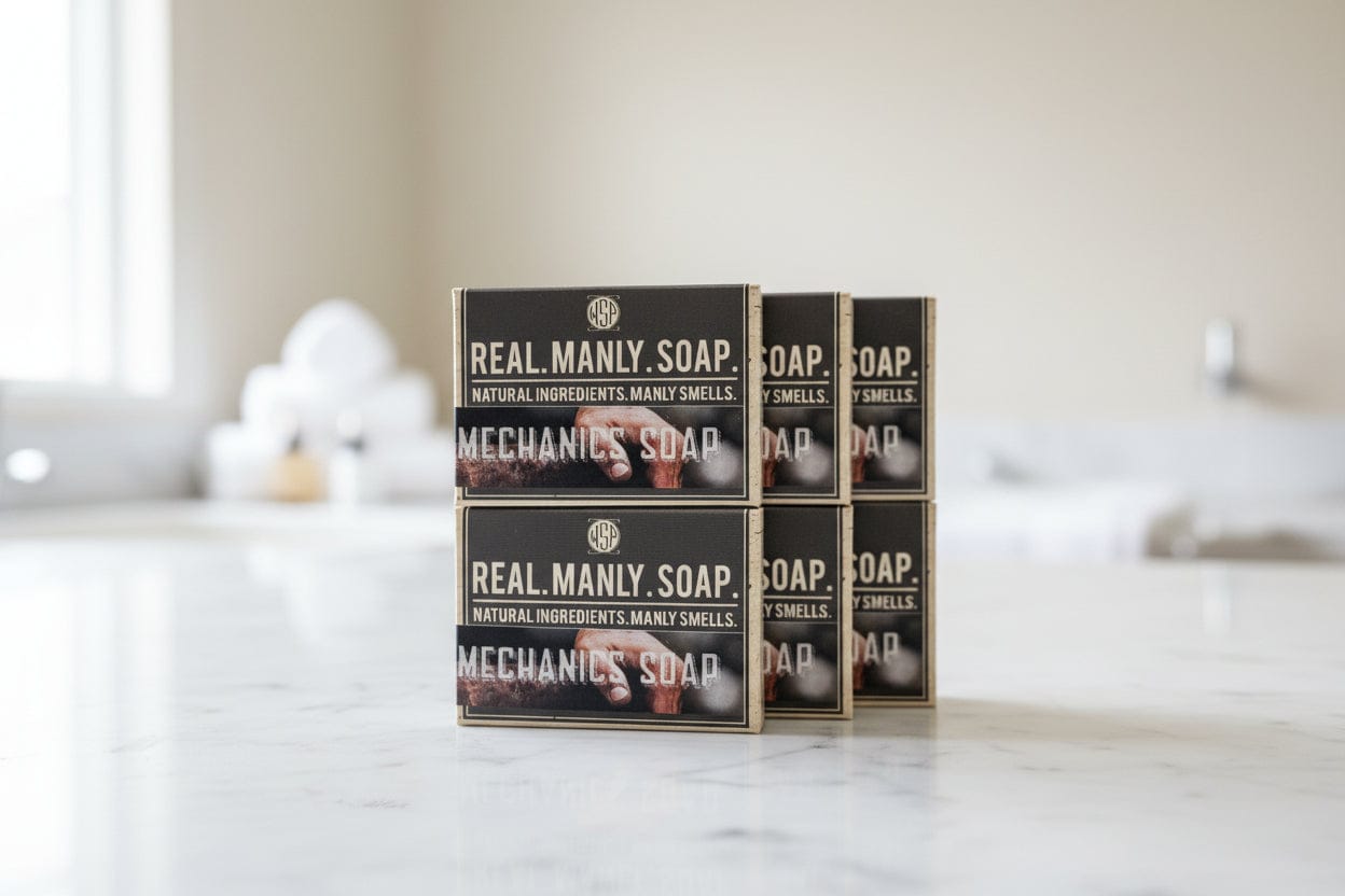 Wet Shaving Products Mechanic's Scrub Bar sapone mani grasso