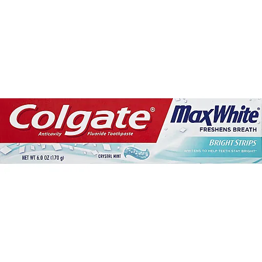 Colgate Max White Crystal Mint dentifricio sbiancante al fluoro