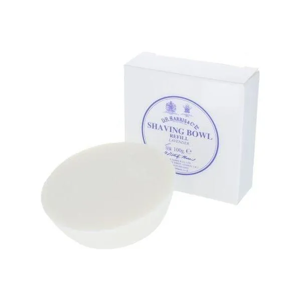 D.R. Harris Lavender Bowl Refill 100g Sapone Barba Lavanda