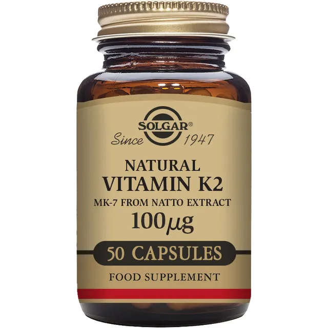 Solgar Vitamina K2 100 mcg integratore 50 capsule vegetali MK-7