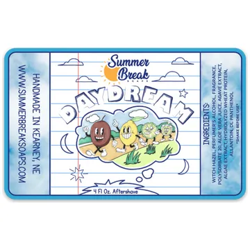 Summer Break Soaps Daydream dopobarba 4oz agrumato fresco