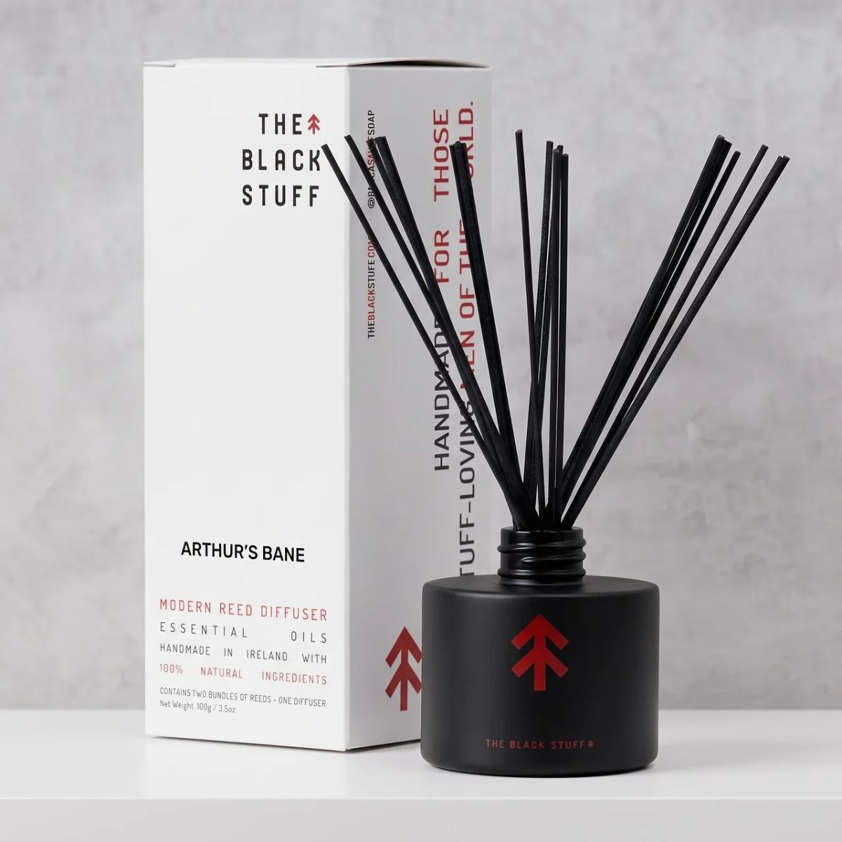 The Black Stuff Arthur's Bane diffusore a bastoncini vetro nero