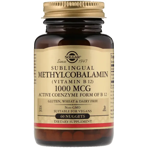 Solgar Metilcobalamina vitamina B12 1000 mcg 30 pepite