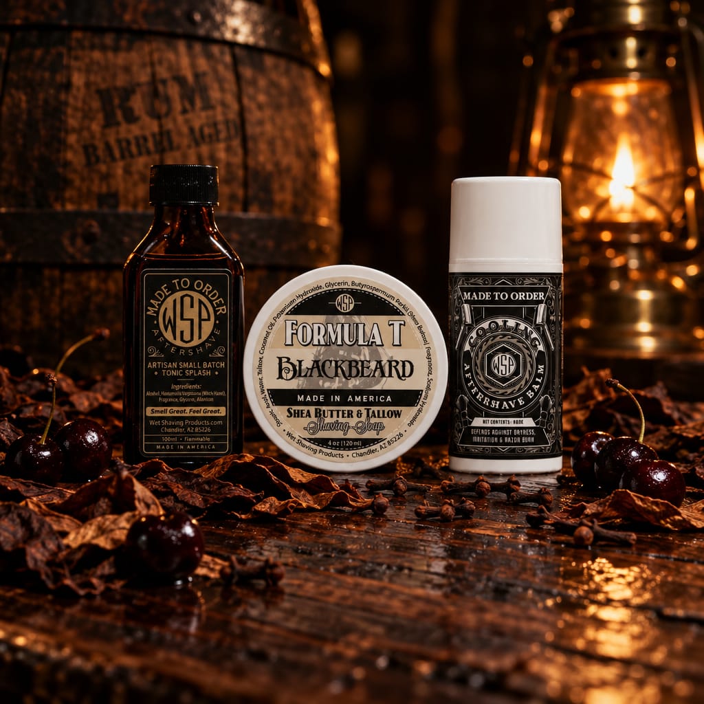 Wet Shaving Products Blackbeard Formula T sapone da barba 4oz tabacco